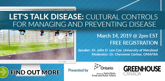WEBINAR: Manage disease with cultural controls