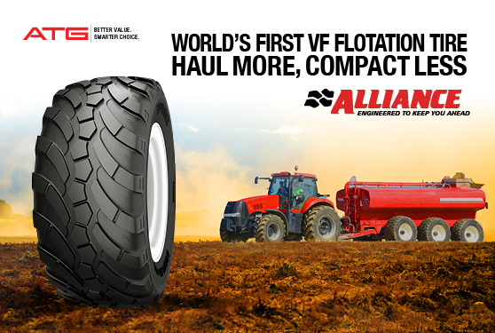 New Alliance Agriflex+ 389 VF Flotation Tire Hauls Huge Loads While Limiting Compaction