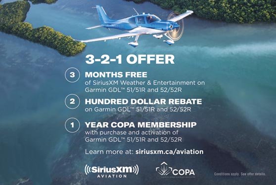 SiriusXM Aviation Weather Information Now Available in Canada