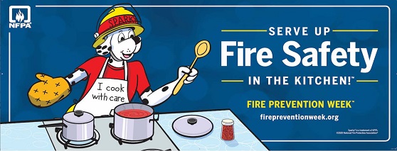 <b>Fire Prevention Week 2020:<br>
Serve Up Fire Safety in the Kitchen!</b>