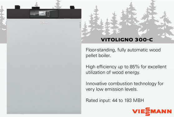 <center>Viessmann's wood pellet boiler - Vitoligno 300-C</center>