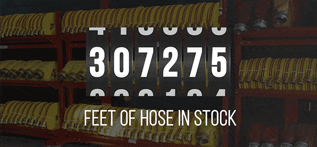 Over 300,000 Feet of Fire Hose Ready to Ship!