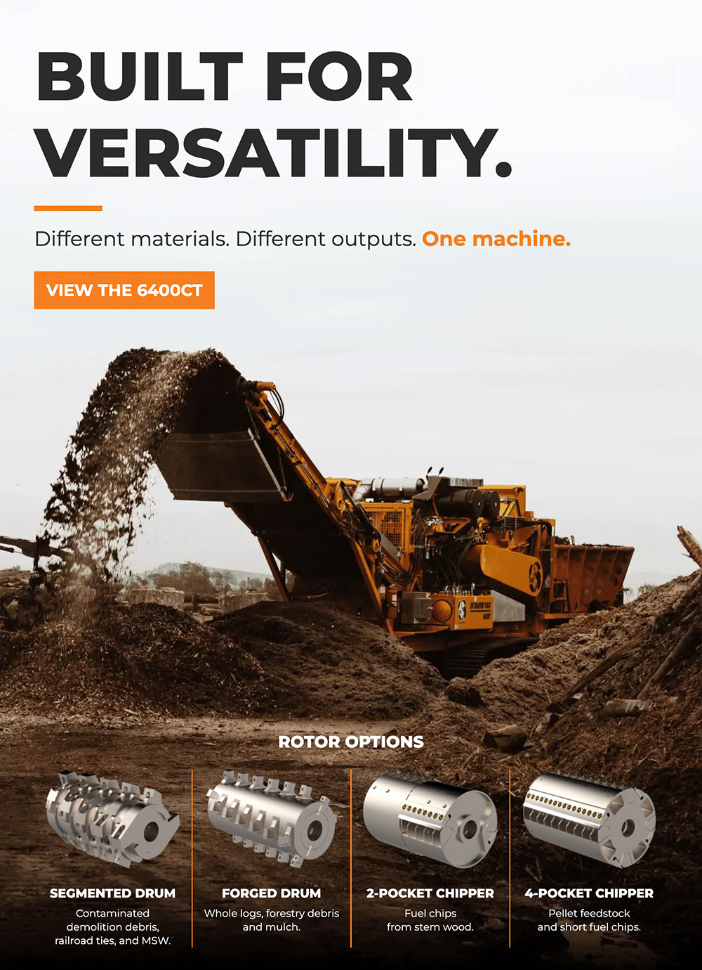BUILT FOR VERSATILITY.