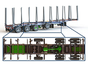 Hybrid-trailer trucks