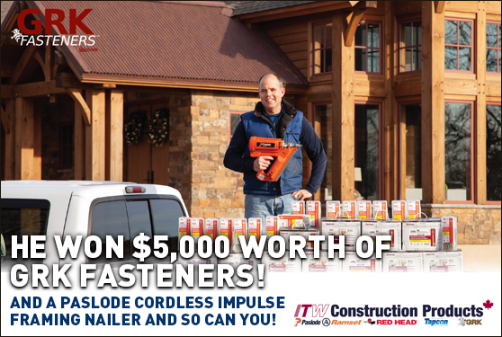 Win $5,000 worth of GRK Fasteners