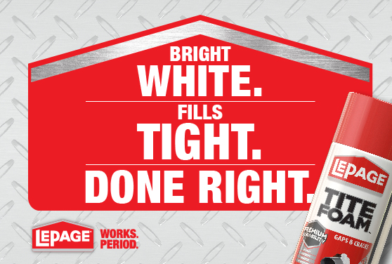 BRIGHT WHITE. FILLS TIGHT. DONE RIGHT.