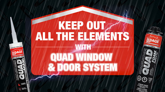 Keep out all the elements with Quad Window & Door System