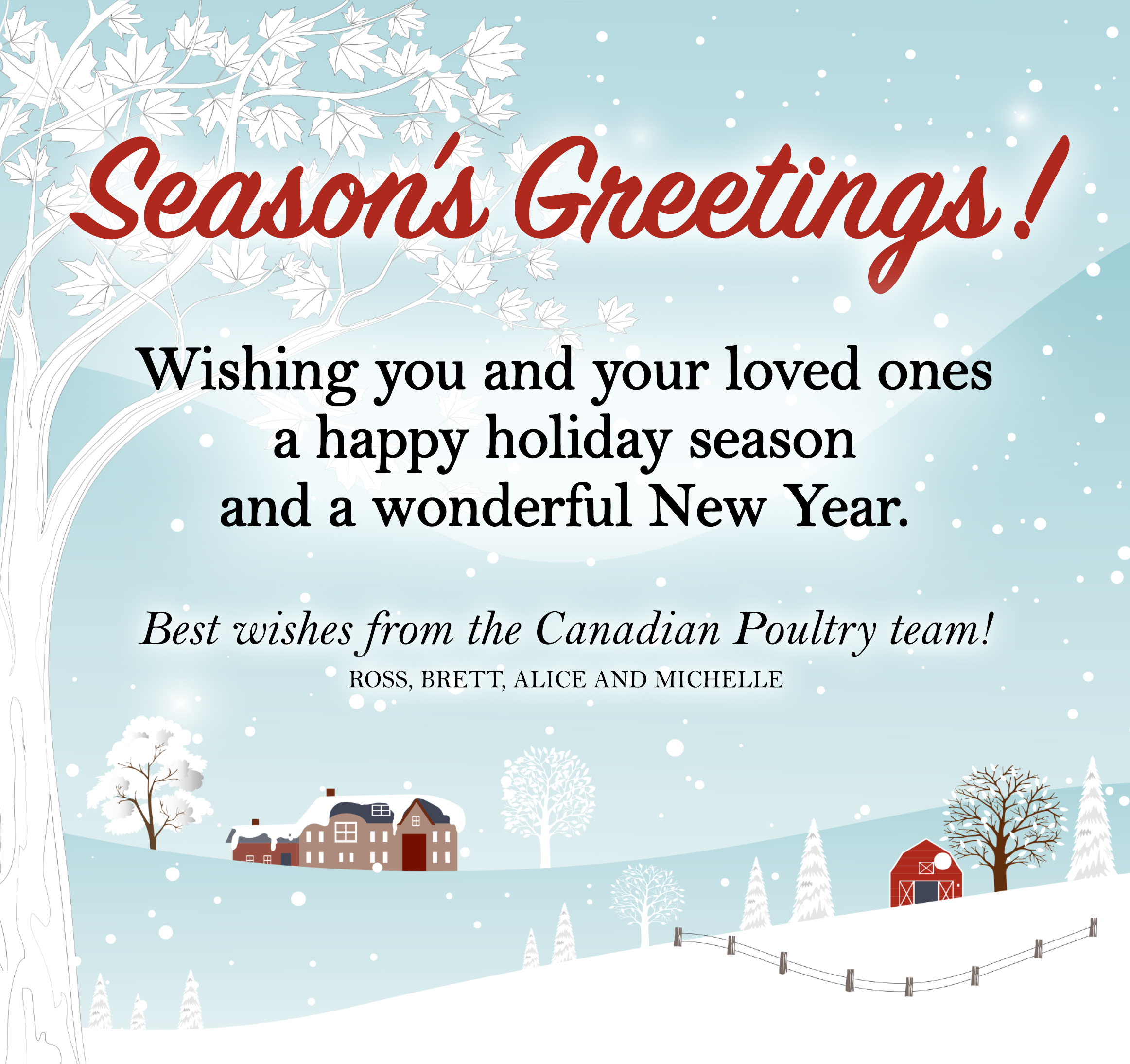 Holiday Wishes from Canadian Poultry