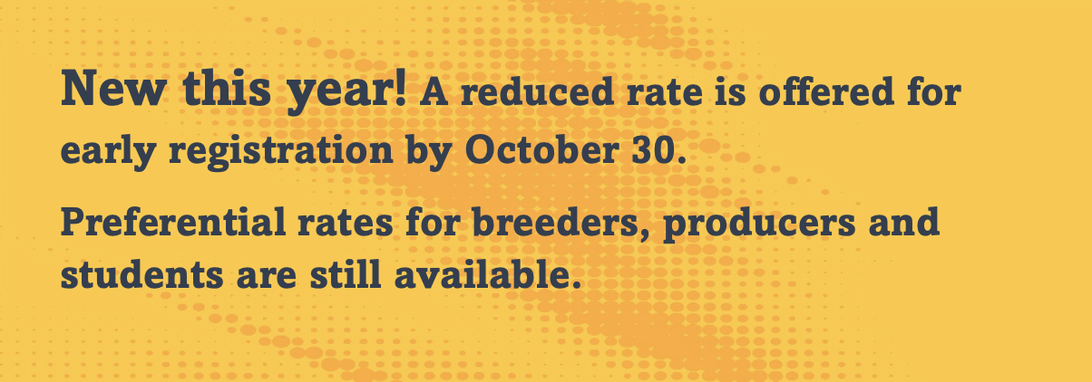 Reduced rate for early registration