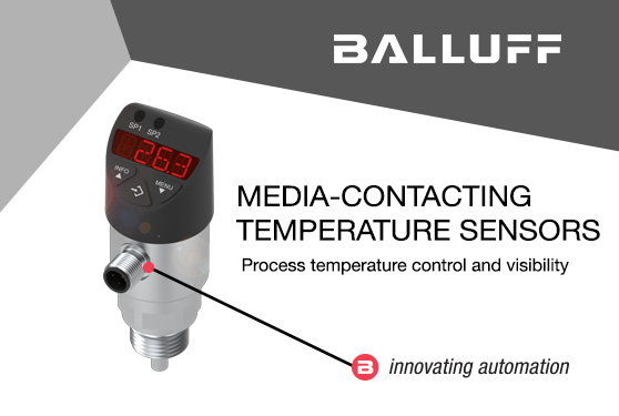 New to the Balluff Portfolio: Media-Contacting Temperature Sensors