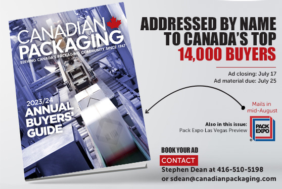 The July/August issue is the 2023/24 Canadian Packaging Buyer's Guide