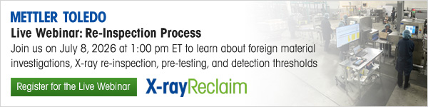 X-ray Reinspection Webinar on July 8, 2026