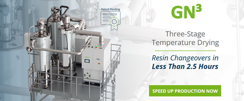 GN³ by Piovan — Three-Stage Temperature Drying