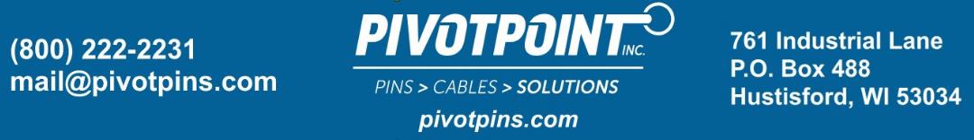 Pivot Point, Inc. www.pivotpins.com