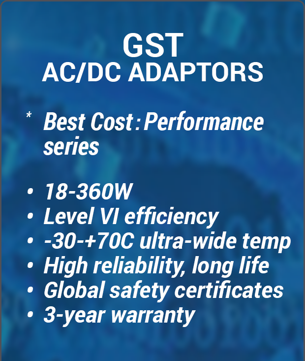 GST AC/DC Adaptors