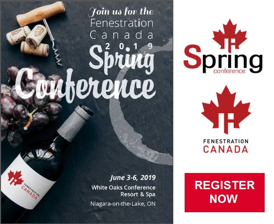 Tomorrow is the Online Registration Deadline for Fenestration Canada's Spring Conference