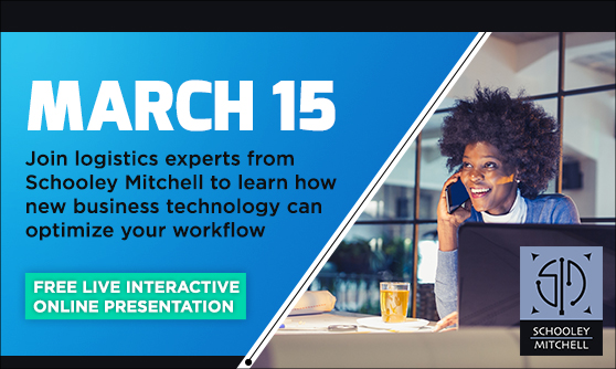 Join logistics experts from Schooley Mitchell to learn how new business technology can optimize your workflow