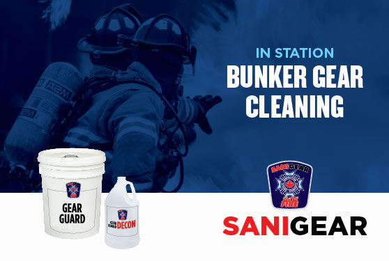 SANIGEAR IN STATION BUNKER GEAR CLEANING