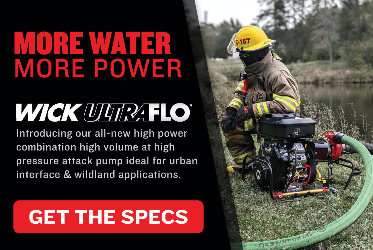Introducing the all-new WICK UltraFlo high volume / high pressure combination attack pump designed for urban interface. Get the specs