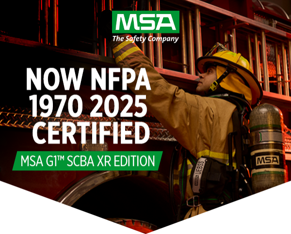 MSA G1™ SCBA XR Edition: NFPA 1970 2025 Certified