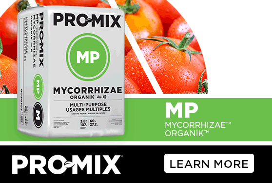 PRO-MIX MP growing media certified for organic use.