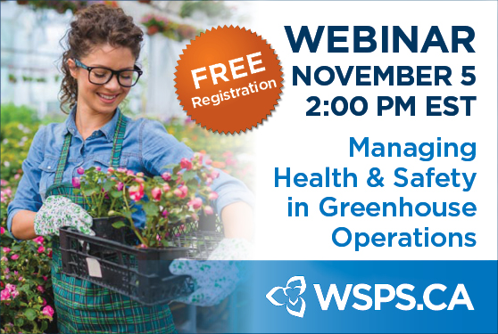 <center>Greenhouse Supervisors Can Play a
Pivotal Role Supporting Health & Safety Culture</center>
