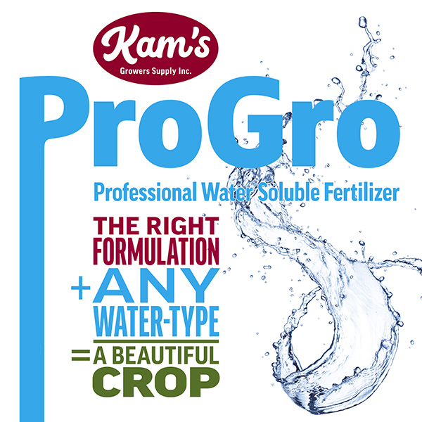 Kam’s ProGro Water Soluble fertilizer
