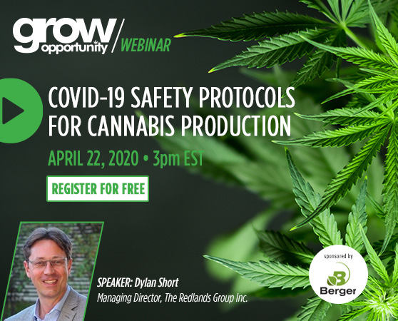 <center>WEBINAR: COVID-19 Safety Protocols for Cannabis Production </center>