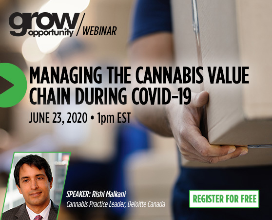 <center>Free webinar: Managing the cannabis value chain during COVID-19</center>