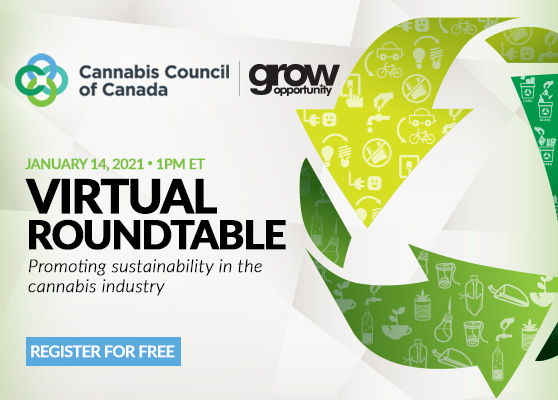 <center>Free Webinar: Promoting sustainability in the cannabis industry</center>