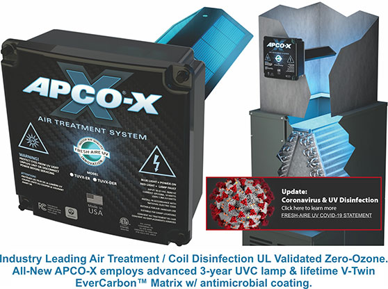 Fresh-Aire UV APCO-X Air Treatment System
