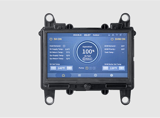 Advanced 7” touch screen controls