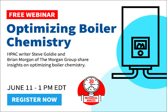 Optimizing Boiler Chemistry –<br /> Friday, June 11, 1 PM  EDT