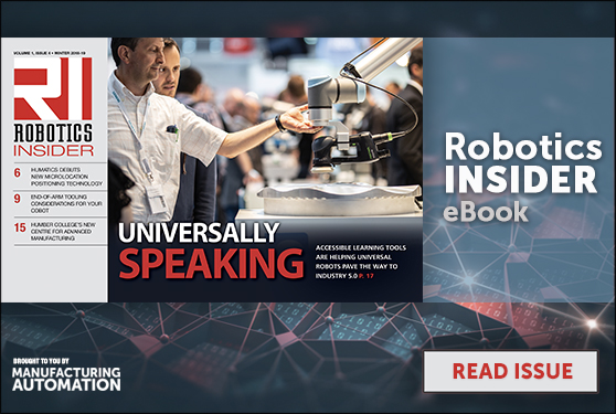 <center>Manufacturing AUTOMATION <br>presents the Robotics eBook</center>