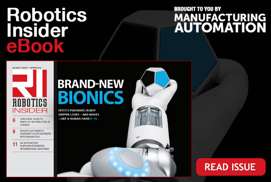 <center>Manufacturing AUTOMATION Robotics eBook <br> Spring issue now live!</center>