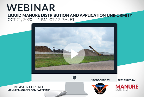 <center>Webinar: Liquid manure distribution and application uniformity</center>