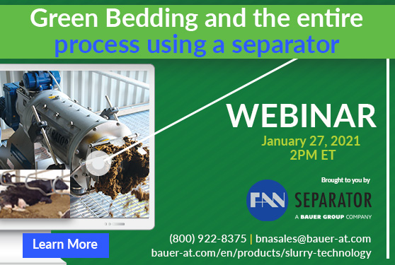 <center>Green Bedding: The entire process using a separator, from the basic installation to the end result.</center>