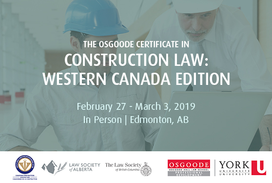 Develop your comprehension of construction law concepts while expanding your network.