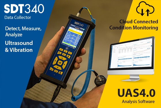 SDT340 and UAS4.0 Ultrasound and Vibration Analysis in the Cloud
