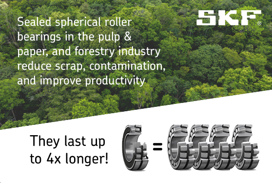 SKF sealed spherical roller bearings <br />can provide up to 4x service life!