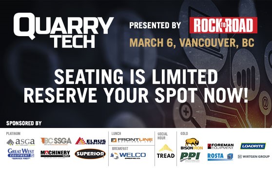 Don't miss out on Quarry Tech, Wed March 6th!