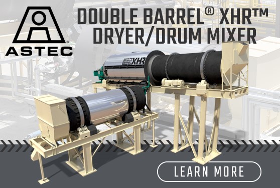 High Rap Aggregate Dryer with External Mixer