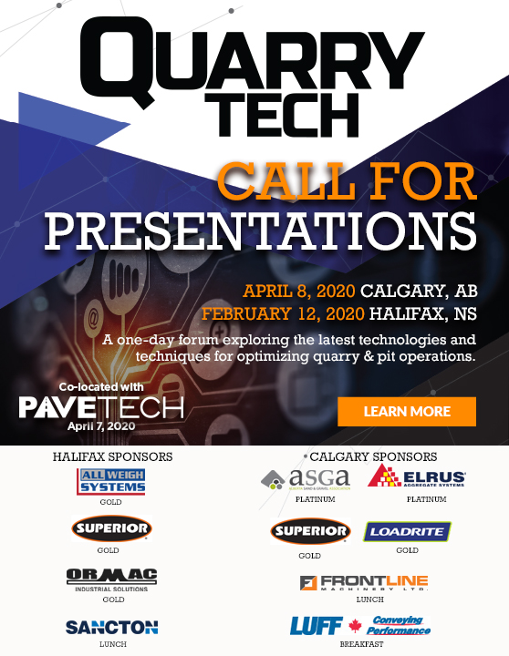 Quarry Tech 2020 call for presentations now open!