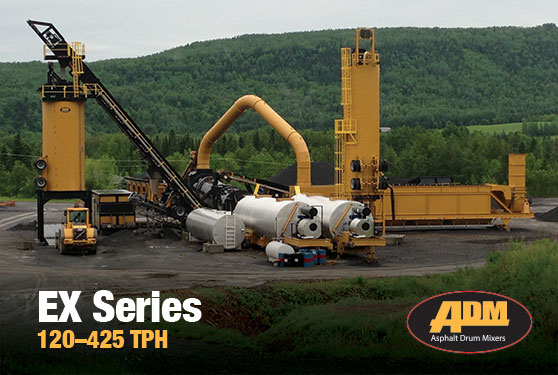 Get Maximum Asphalt Production With Highly Customizable EX Series Asphalt Plants