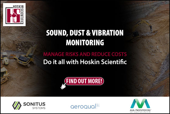 <b>Sound, Dust & Vibration Monitoring with Hoskin Scientific.</b>