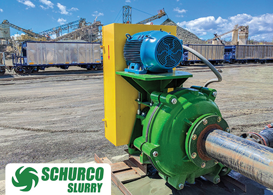 Schurco Slurry pumps are built and supported for today’s value and lead-time sensitive quarry operators