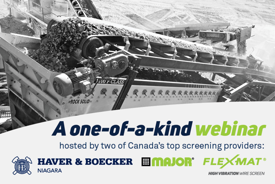 Haver & Boecker Niagara + MAJOR Joint Webinar: Tuesday, September 15 at 10 am PDT