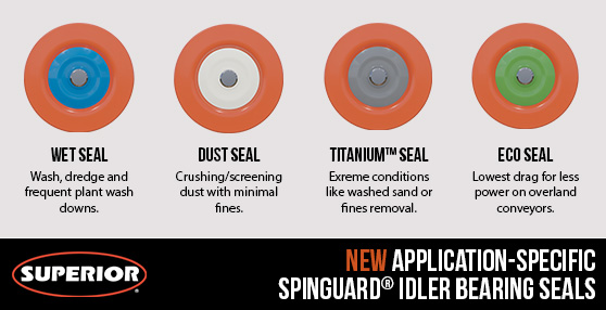 New Bearing Seals Extend Lifespan of Conveyor Idlers