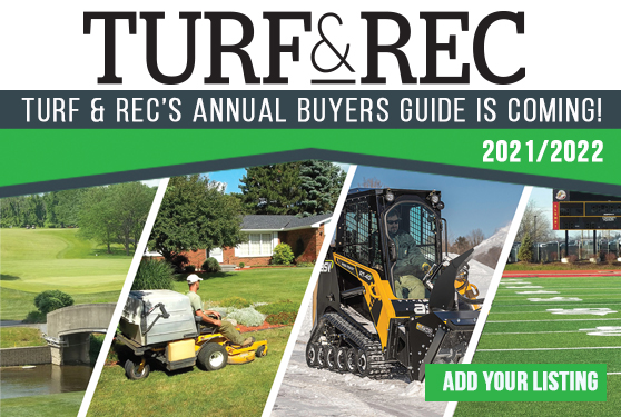 SHOWCASE YOUR COMPANY IN THE 2021 – 2022 TURF & REC BUYERS GUIDE