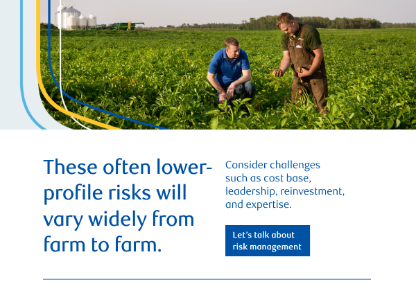 Four farm-level risks to watch closely